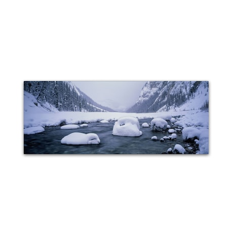 David Evans 'North Saskatchewan River-Rocky Mountains Canada,10x32